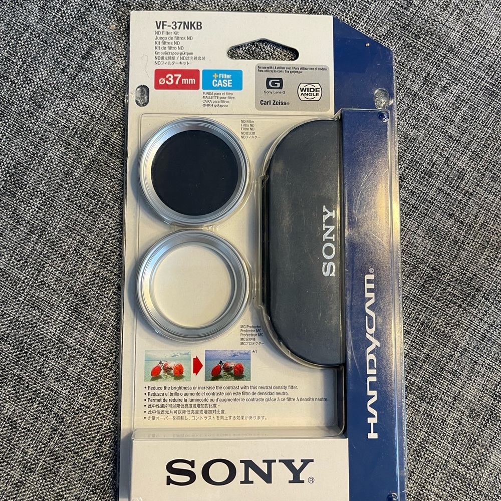 Sony Handycam Filter Set with Black and Silver